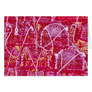 Cartão Placa ABSTRATO de POTE de de  CRAB