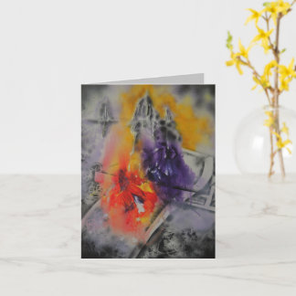 Cartão Placa Abstrato do Color Thoughts