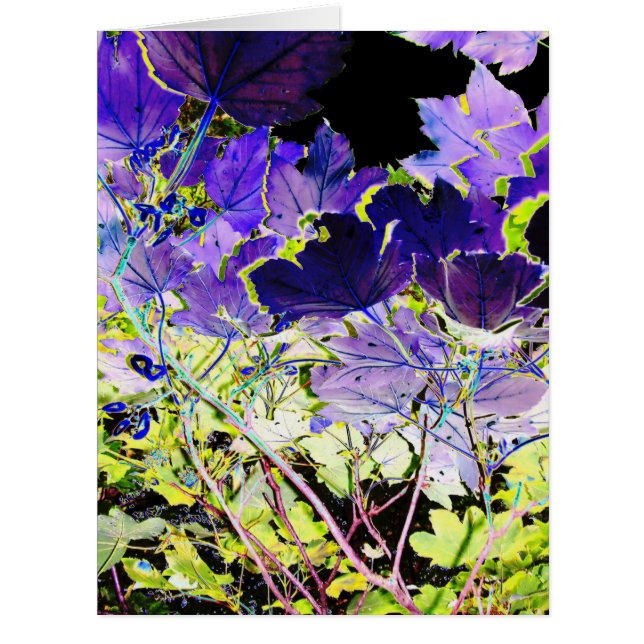 Cartão placa abstrato TREE (Frente)