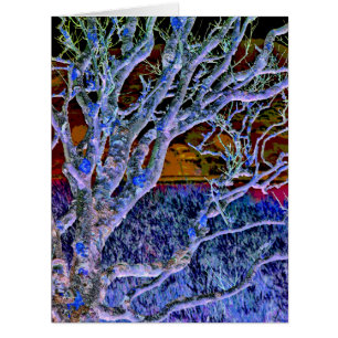 Cartão placa abstrato TREE