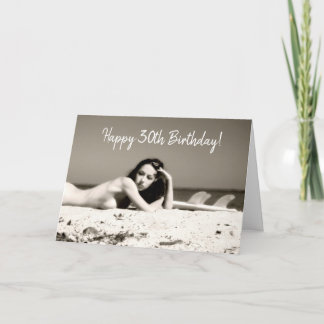 Cartão Placa aniversário de 30 anos Para Homem-Solteiro