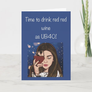 Cartão Placa aniversário de 40 anos