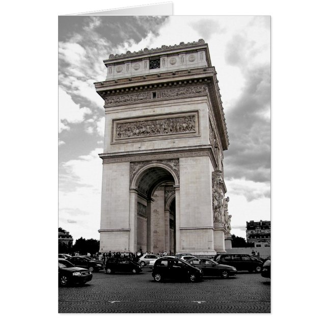 Cartão Placa Arc Paris (Frente)