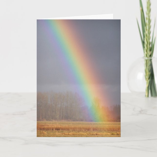 Cartão Placa arco-íris 1 (Frente)