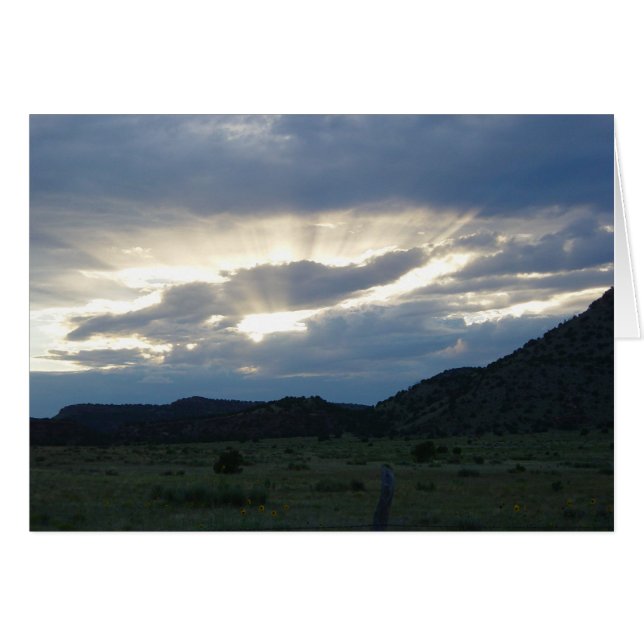 Cartão Placa ascendente Sunbeams (Frente Horizontal)