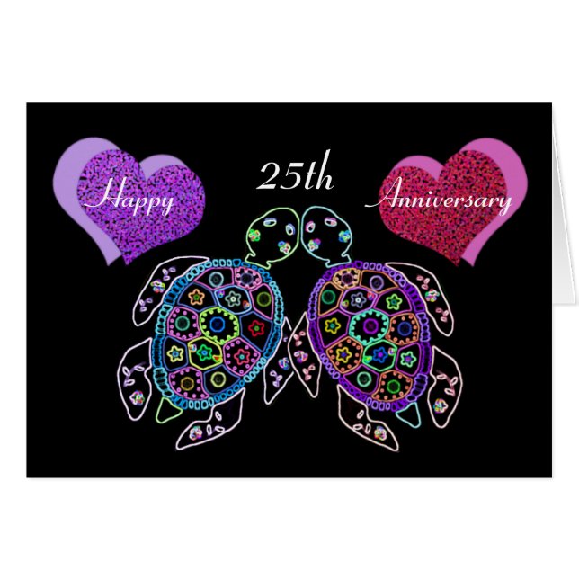 Cartão Placa auxiliar 25 de tartaruga marítima (Frente horizontal)