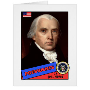 Cartão Placa Baseball James Madison