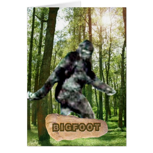 Cartão Placa Bigfoot (Frente)
