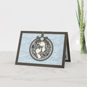 Cartão Placa BLU do Teeny Toes