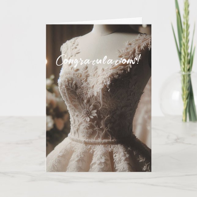 Cartão Placa branca do Chá de panela parabéns (Frente)