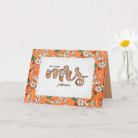 Placa Bridal Floral para Chá