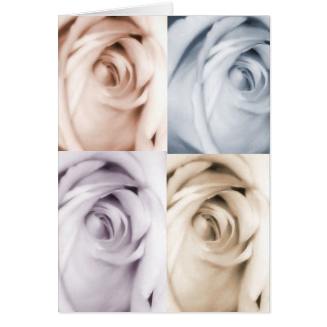 Cartão Placa de 4 rosas (Frente)