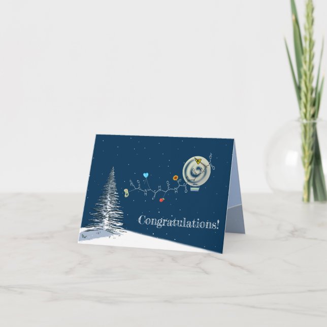 Cartão Placa de ácido amino com cadeia de vida útil - tex (Frente)