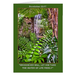 Cartão Placa de ÁGUA VIVA