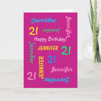 Placa de aniversário de 21 anos personalizada qual