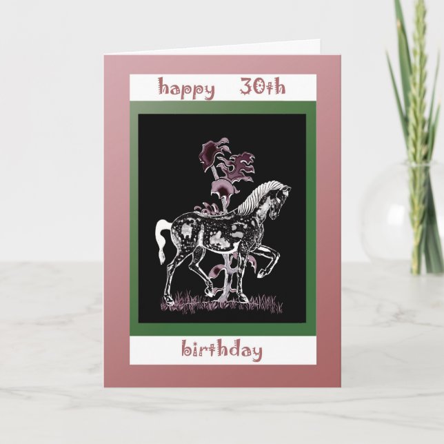 Cartão Placa de aniversário de 30 anos Feliz (Frente)