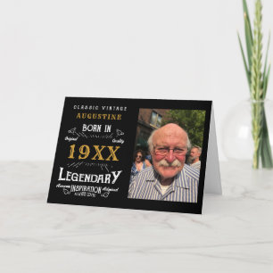 Cartão Placa de aniversário de 40 anos personalizada