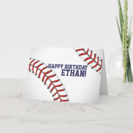 Cartão Placa de aniversário de beisebol