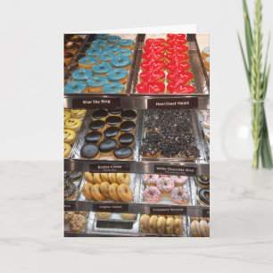 Cartão PLACA DE ANIVERSÁRIO DE COMPRA DE rosquinha