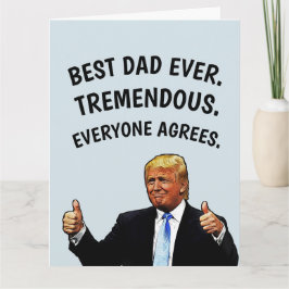 Cartão PLACA DE ANIVERSÁRIO DE TRUMP DO pai
