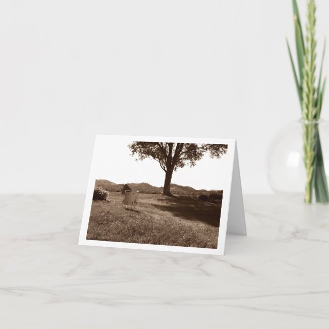 Cartão Placa de anotação do Vazio do tambor branco Tom Fl (Frente)