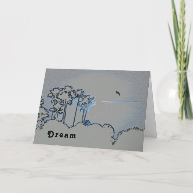 Cartão Placa de aposentadoria digital Sunset em azul (Frente)