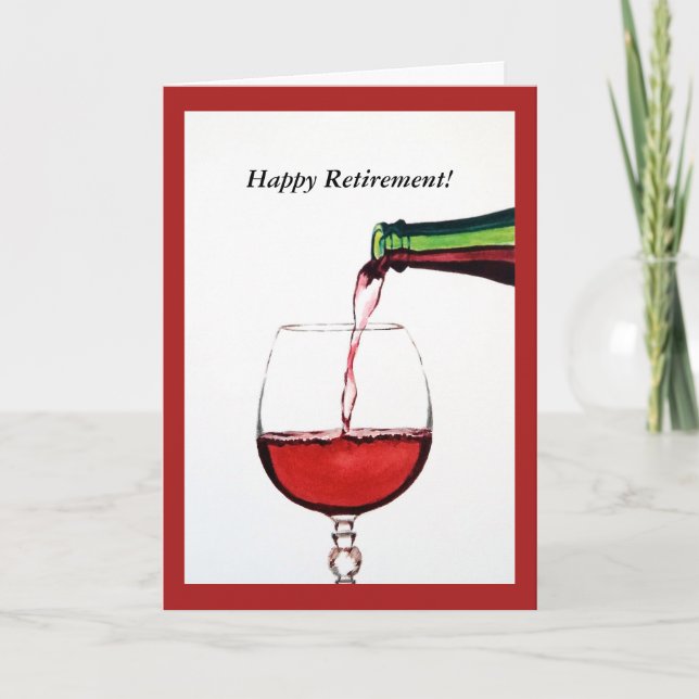 Cartão Placa de aposentadoria feliz (Frente)