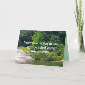 Cartão Placa de aposentadoria - o próximo Palco de vida