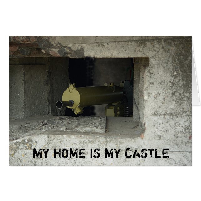 Cartão Placa de Arma da Máquina (Frente Horizontal)