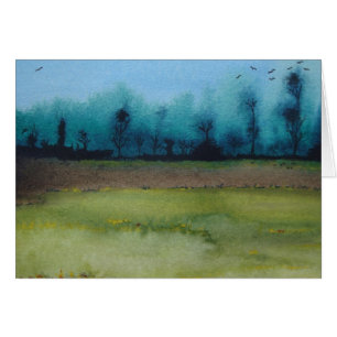 Cartão Placa de arte de vazio mística mística da paisagem