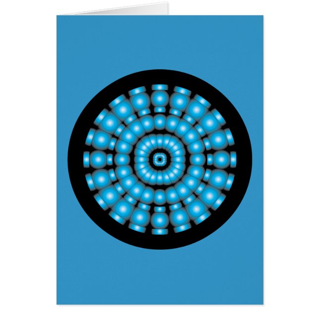 Cartão Placa de Arte para Esferas Psicodélicas (Frente)