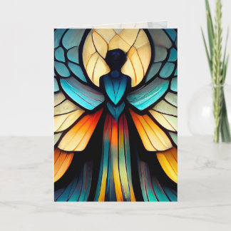 Cartão Placa de Artes Gráficas do Anjo de Vidro Mantido