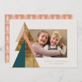 Cartão Placa de árvore de Natal mínima