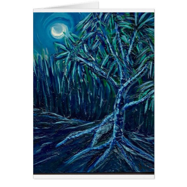 Cartão Placa de árvore Lau Hala (Frente)