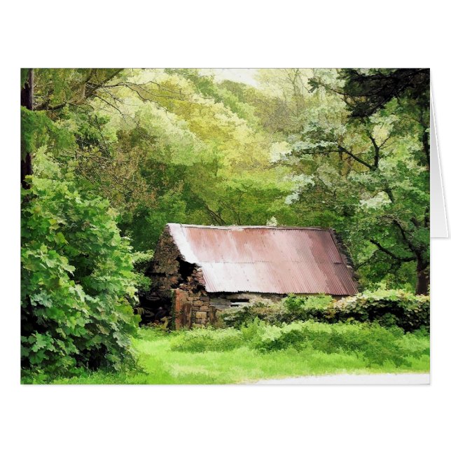 CARTÃO PLACA DE BARNS ANTIGO (Frente horizontal)