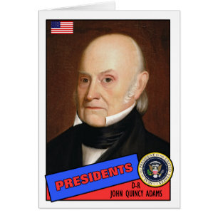 Cartão Placa de Baseball John Quincy Adams