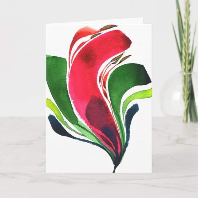 Cartão Placa de bordo Mini 001 da Flor (Frente)