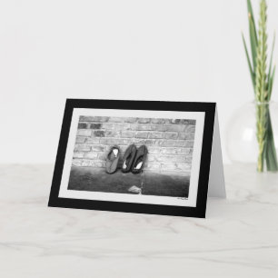 Cartão Placa de Calçados Monk