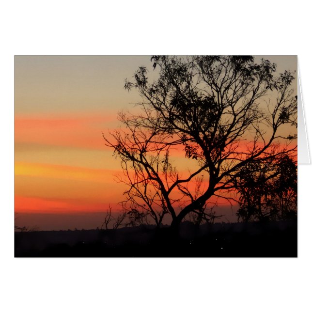 Cartão Placa de Camadas Skyscape (Frente Horizontal)