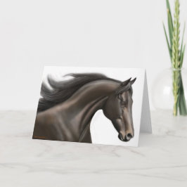 Cartão Placa de Cavalo de Corrida Genealógica