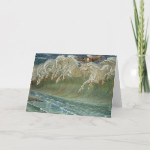 Cartão Placa de Cavalos do Netunos