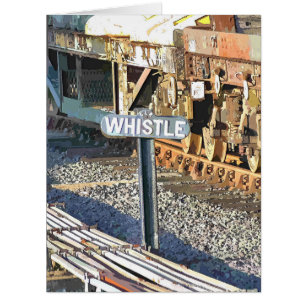 CARTÃO PLACA DE COMBOIOS DE VAPOR