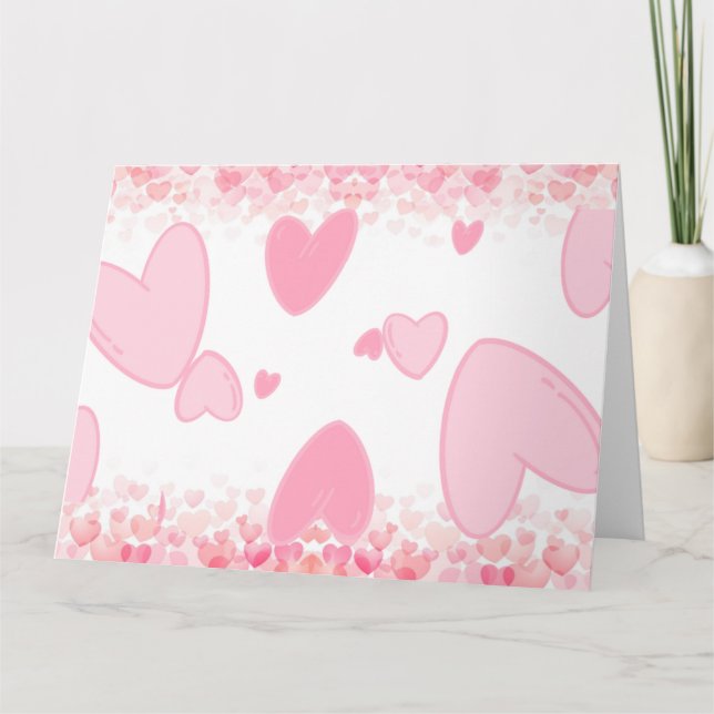 CARTÃO PLACA DE CORAÇÃO DE TINTA (Frente)