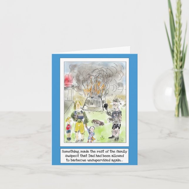 Cartão Placa de Cozinhar de desenho animado engraçada par (Frente)