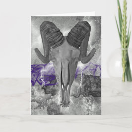 Cartão Placa de crânio de Ram