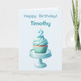 Cartão Placa de Cupcake personalizada