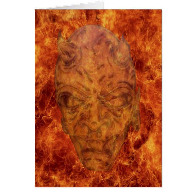 Cartão Placa de demonstração de incêndio (Frente)