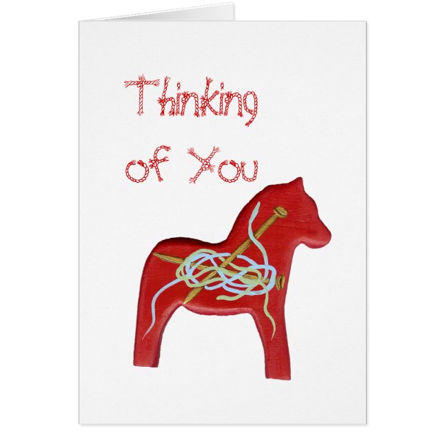 Cartão Placa de Dentro do Vazio do  do Knitters (Frente)