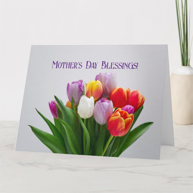 Cartão Placa de dia de as mães (Frente)