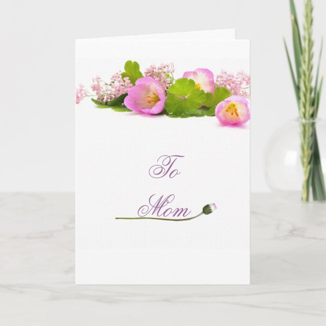 Cartão Placa de dia de as mães (Frente)